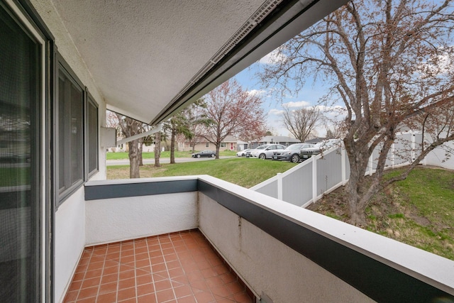 view of balcony