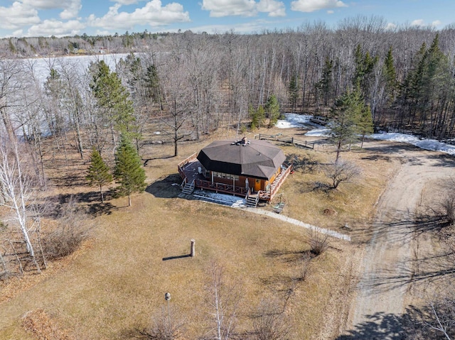 34130 Deer Lake Rd, Grand Rapids, MN 55744 - view from above of property with a heavily wooded area