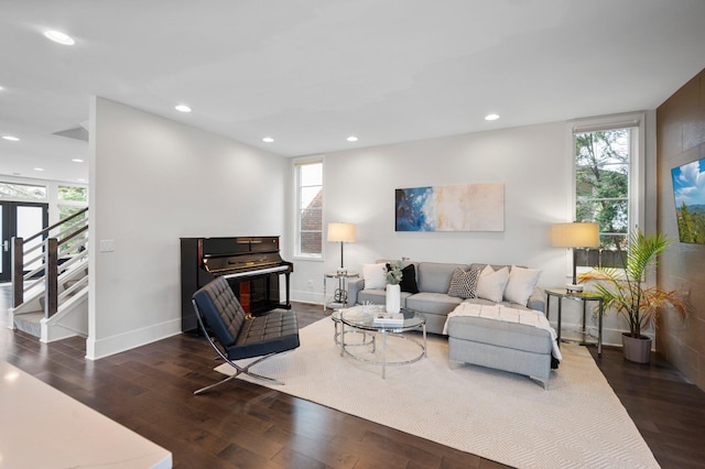 5231 Washburn Ave S, Minneapolis, MN 55410 - living area with wood finished floors, healthy amount of natural light, and recessed lighting