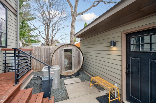 5231 Washburn Ave S, Minneapolis, MN 55410 - property entrance with fence and cooling unit