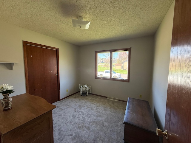 7996 Corey Path, Inver Grove Heights, MN 55076 - unfurnished bedroom with carpet floors, a textured ceiling, and a closet