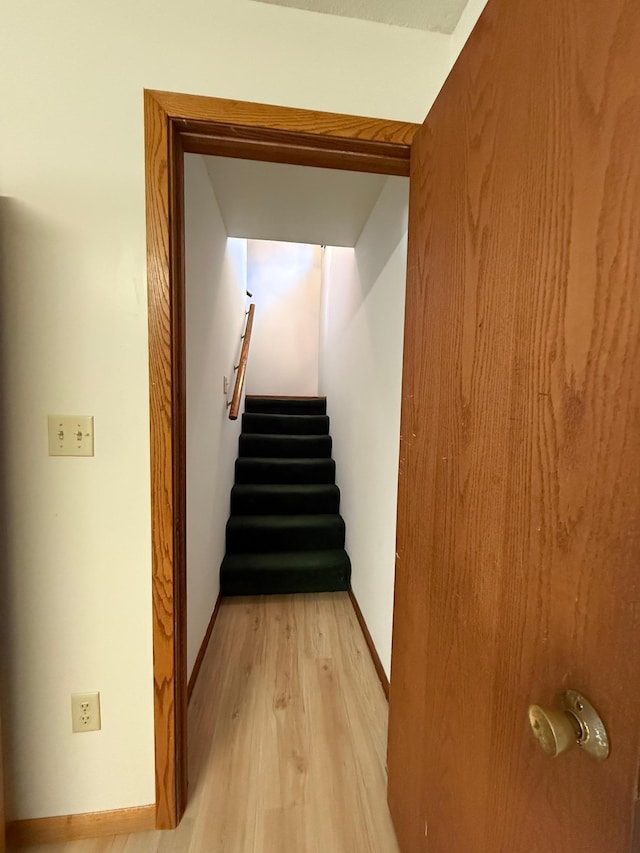 7996 Corey Path, Inver Grove Heights, MN 55076 - stairs featuring wood finished floors and baseboards
