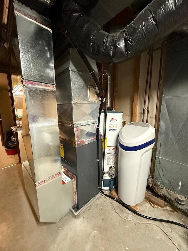 7996 Corey Path, Inver Grove Heights, MN 55076 - utility room with gas water heater and heating unit