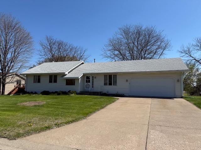 7996 Corey Path, Inver Grove Heights, MN 55076 - ranch-style home featuring an attached garage, concrete driveway, and a front lawn