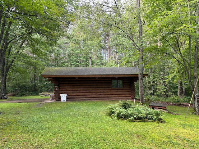 47241 186th Pl, Mcgregor, MN 55760 - view of grassy yard with a forest view
