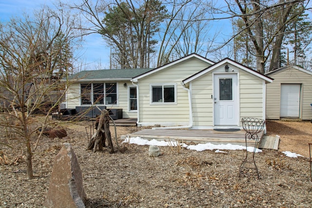 view of rear view of property