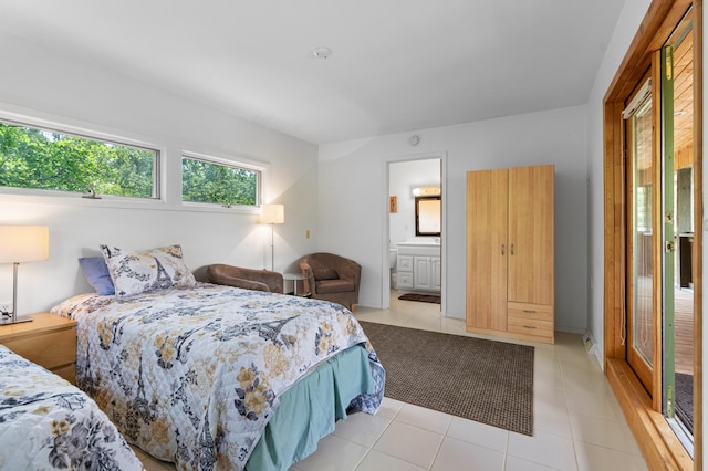 1109 Hamilton St, Saint Croix Falls, WI 54024 - bedroom with light tile patterned flooring and ensuite bath