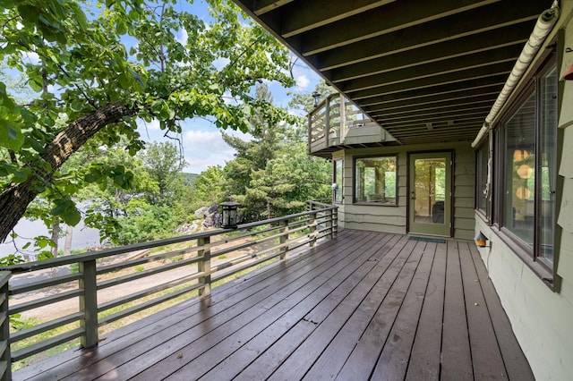 1109 Hamilton St, Saint Croix Falls, WI 54024 - view of wooden deck