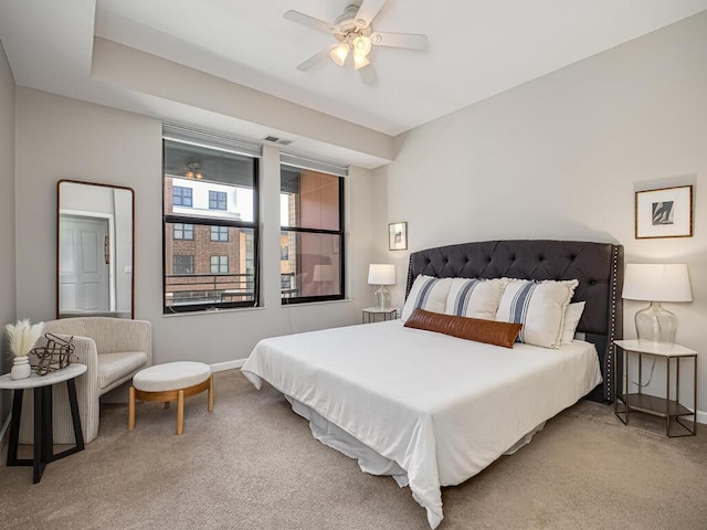 4730 Park Commons Dr Unit 215, Saint Louis Park, MN 55416 - carpeted bedroom featuring baseboards and ceiling fan