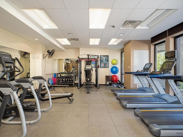 4730 Park Commons Dr Unit 215, Saint Louis Park, MN 55416 - gym with a drop ceiling