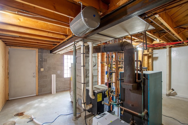 17367 Gull Lake Loop Rd NE, Bemidji, MN 56601 - basement with a heating unit