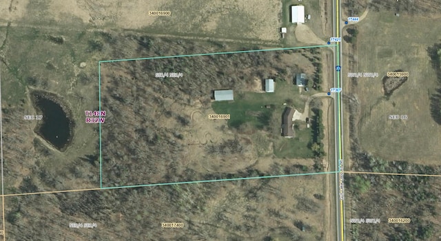 17367 Gull Lake Loop Rd NE, Bemidji, MN 56601 - map of property location featuring property parcel outlined