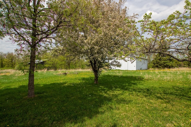 17367 Gull Lake Loop Rd NE, Bemidji, MN 56601 - view of grassy yard with an outdoor structure