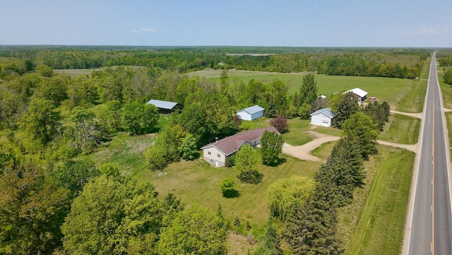 17367 Gull Lake Loop Rd NE, Bemidji, MN 56601 - aerial view of sparsely populated area with a heavily wooded area