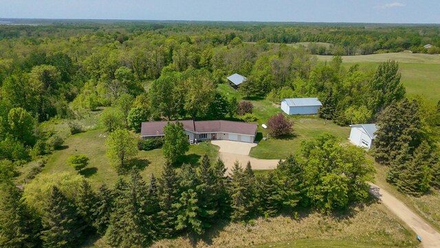 17367 Gull Lake Loop Rd NE, Bemidji, MN 56601 - view from above of property with a forest