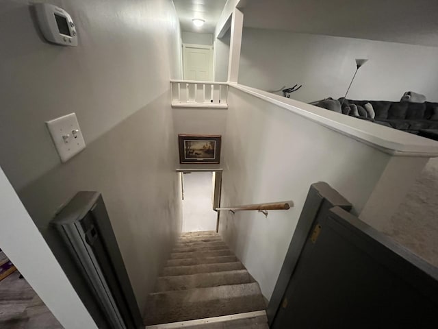 view of staircase