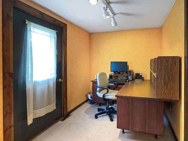 1126 US Highway 59, Garvin, MN 56132 - home office with rail lighting and light colored carpet