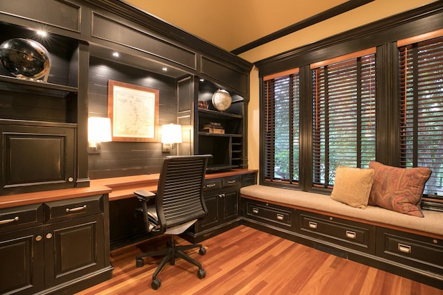 13980 Emerald Rdg, Minnetonka, MN 55305 - office featuring built in study area and light wood-style floors