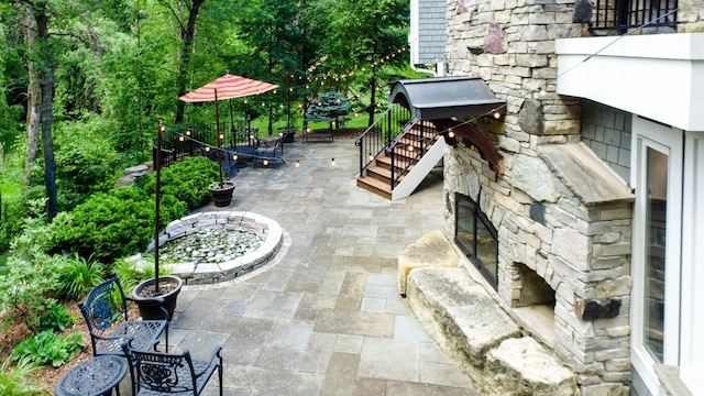 13980 Emerald Rdg, Minnetonka, MN 55305 - view of patio featuring stairway