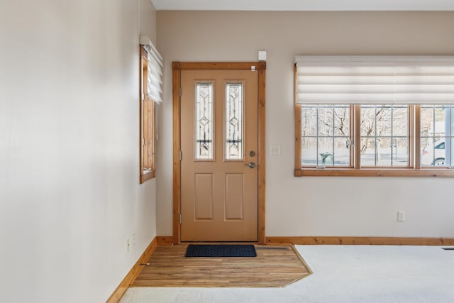 36306 Pine Bay Cir Unit 104, Crosslake, MN 56442 - foyer entrance with baseboards, healthy amount of natural light, and wood finished floors