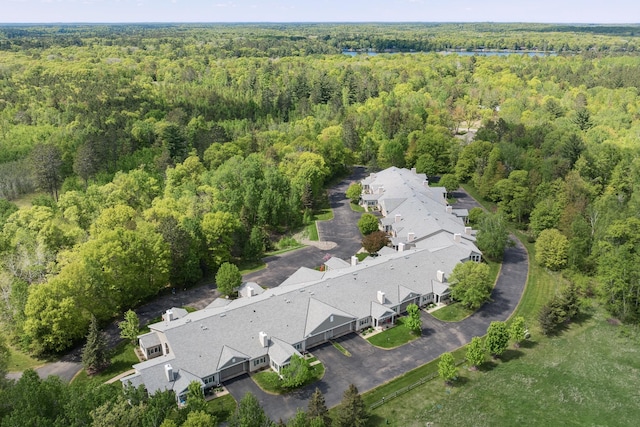 36306 Pine Bay Cir Unit 104, Crosslake, MN 56442 - aerial perspective of suburban area with a heavily wooded area