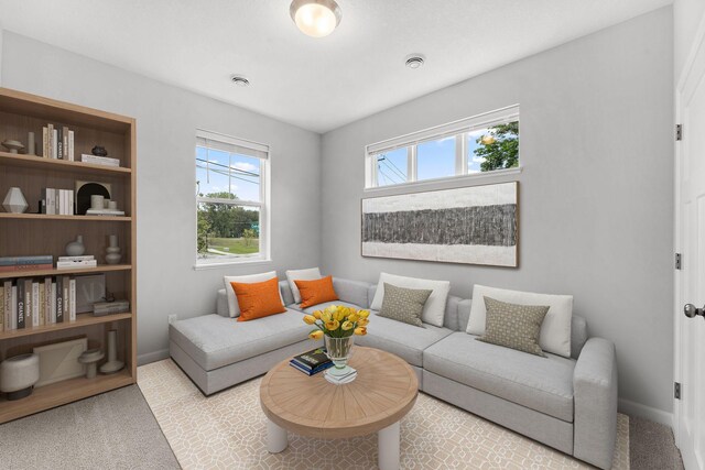 1543 Traverse Ln W, Saint Paul, MN 55118 - carpeted living room featuring baseboards