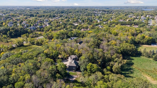aerial view with a view of trees