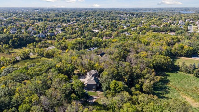 1811 Lake Lucy Ln, Chanhassen, MN 55331 - aerial overview of property's location with a heavily wooded area