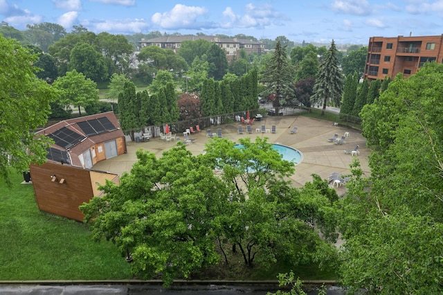 3300 Louisiana Ave S Unit 523, Saint Louis Park, MN 55426 - aerial view of a pool and a tree filled landscape