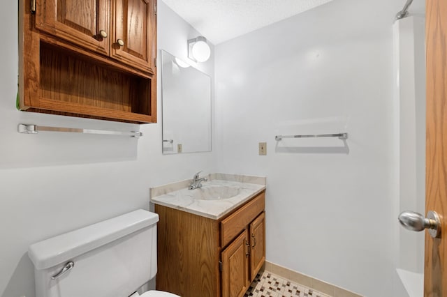 3300 Louisiana Ave S Unit 523, Saint Louis Park, MN 55426 - bathroom featuring vanity, a shower, and a textured ceiling
