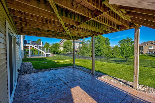 4764 Ashton Curv, Woodbury, MN 55129 - fenced backyard with a patio area