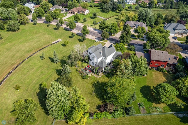 bird's eye view featuring a residential view