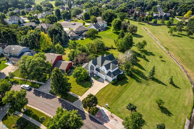 bird's eye view featuring a residential view