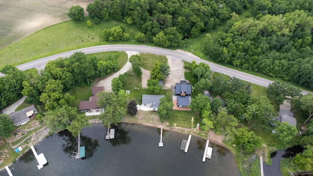 21370 654th Ave, Darwin, MN 55324 - aerial overview of property's location with a nearby body of water