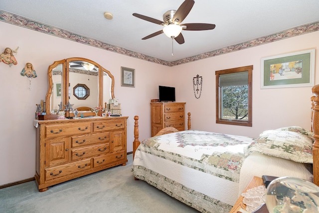 6200 37th St W, Webster, MN 55088 - bedroom with light carpet and ceiling fan