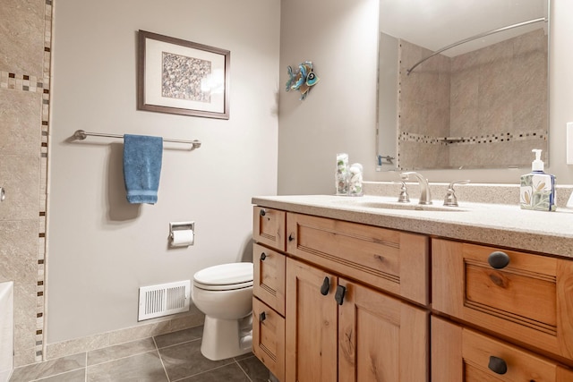 30 Interlachen Ln, Tonka Bay, MN 55331 - full bath with vanity, tile patterned flooring, and a shower