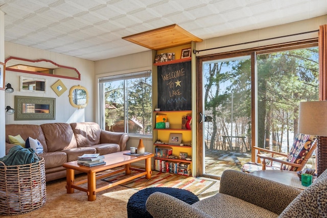 view of living area