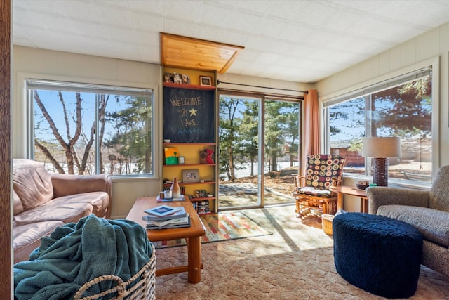 sunroom / solarium with plenty of natural light