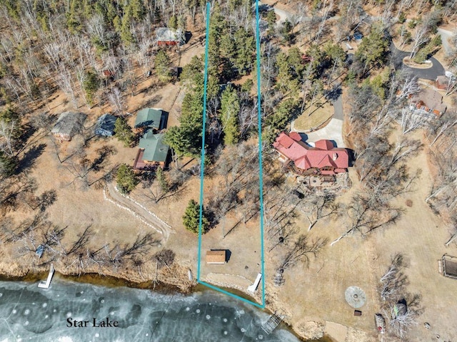view of property location with property parcel outlined
