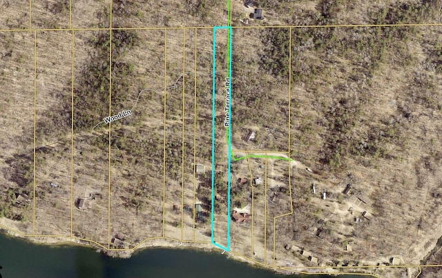 map of property location with property parcel outlined