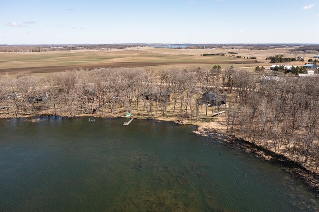 48987 Tamarac Dr, Scambler Twp, MN 56572 - birds eye view of property featuring a water view