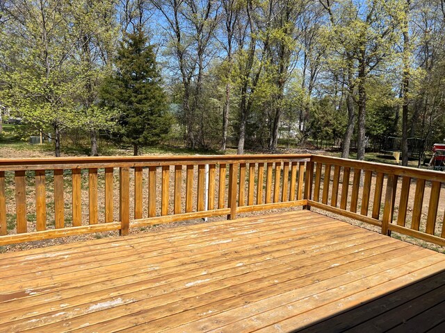 14289 Memorywood Dr, Baxter, MN 56425 - deck featuring view of scattered trees