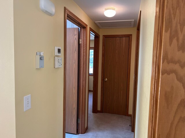 14289 Memorywood Dr, Baxter, MN 56425 - hallway featuring carpet floors and attic access