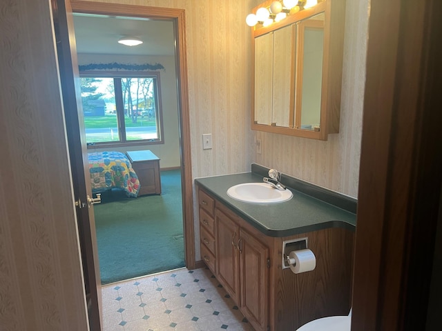 14289 Memorywood Dr, Baxter, MN 56425 - ensuite bathroom featuring vanity and tile patterned floors