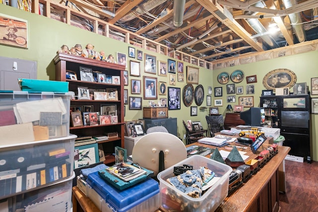 707 Bergman Ct NW, Isanti, MN 55040 - office area featuring dark wood-style flooring