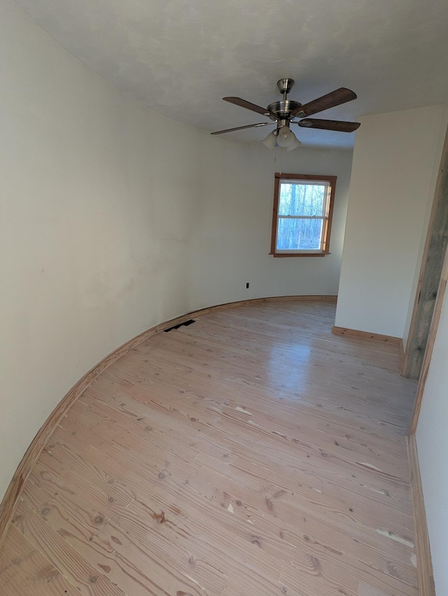 32838 County 16, Hart Lake Twp, MN 56461 - unfurnished room featuring light wood-style floors and ceiling fan