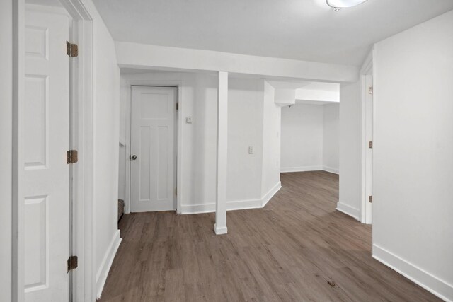 1119 6th St E, Saint Paul, MN 55106 - finished below grade area with wood finished floors and baseboards