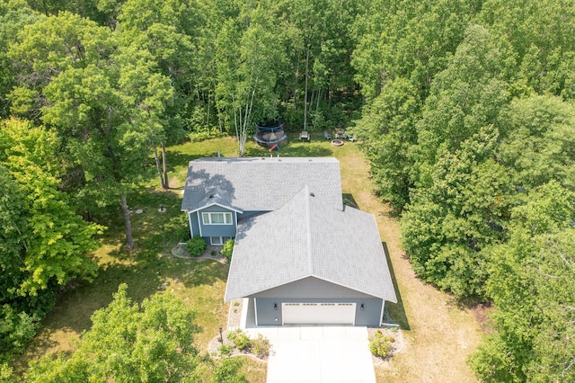 18885 Maryville Rd, Brainerd, MN 56401 - view from above of property featuring a heavily wooded area