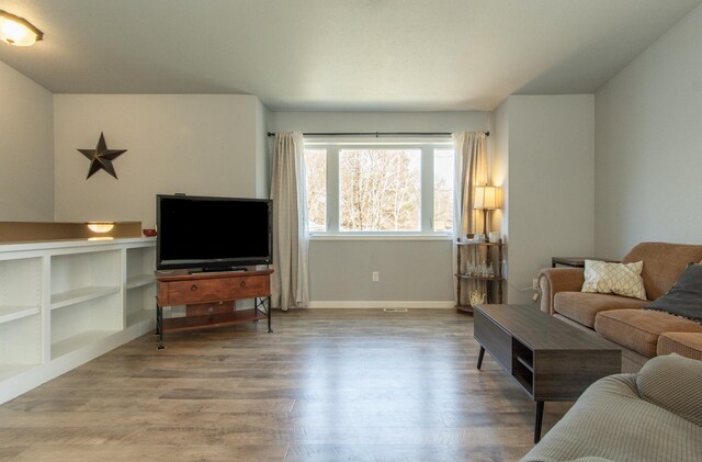 18885 Maryville Rd, Brainerd, MN 56401 - living area featuring wood finished floors and baseboards