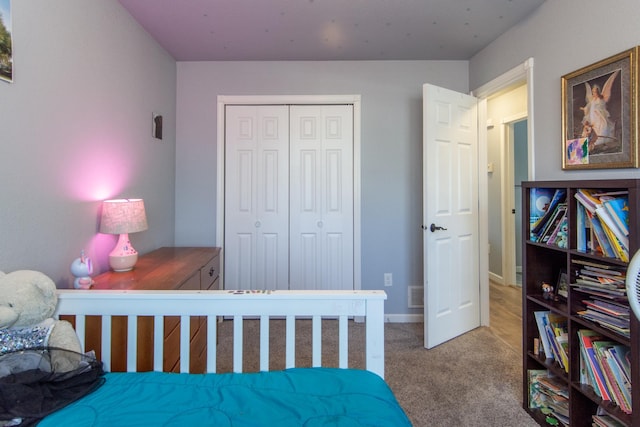 18885 Maryville Rd, Brainerd, MN 56401 - bedroom with carpet floors, a closet, and baseboards